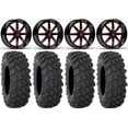 thumbnail image 1 of Fuel Maverick Red 22" Wheels 37" XTR370 Tires Can-Am Commander Maverick Renegade Outlander Defender, 1 of 4