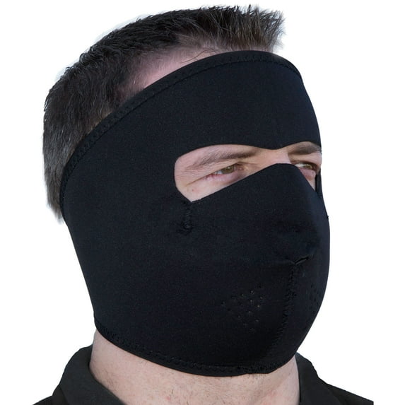 Fuel Neoprene Adult Riding Face Mask - Universal Fit (Black)