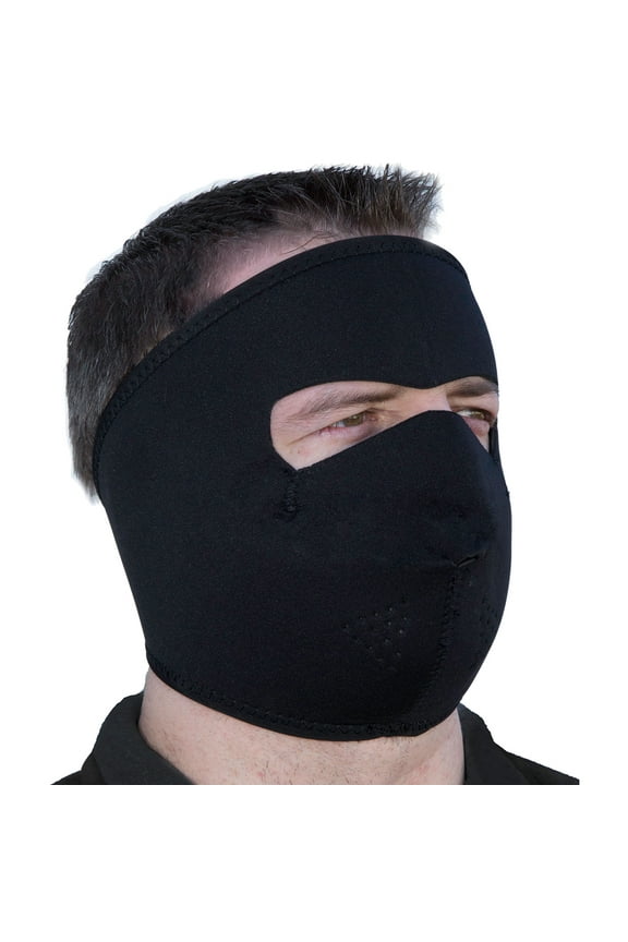 Fuel Neoprene Adult Riding Face Mask - Universal Fit (Black)