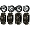 thumbnail image 1 of Fuel Nutz Black 14" Wheels 26" Rip Saw Tires Honda Rincon Yamaha Rhino Kawasaki Brute Force Suzuki KingQuad, 1 of 4