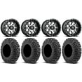thumbnail image 1 of Fuel Nutz Black 14" Wheels 28" MotoVator Tires Honda Pioneer, 1 of 4