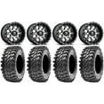 thumbnail image 1 of Fuel Nutz Black 14" Wheels 30" Rampage Tires Sportsman RZR Ranger, 1 of 4