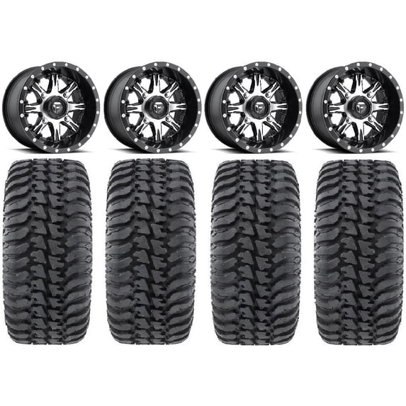 Fuel Nutz Black 14" Wheels 30" Regulator Tires Polaris RZR XP 1000 / PRO XP / Ranger XP 900/1000