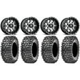 thumbnail image 1 of Fuel Nutz Black 14" Wheels 32" Roxxzilla 396 Tires Sportsman RZR Ranger, 1 of 4
