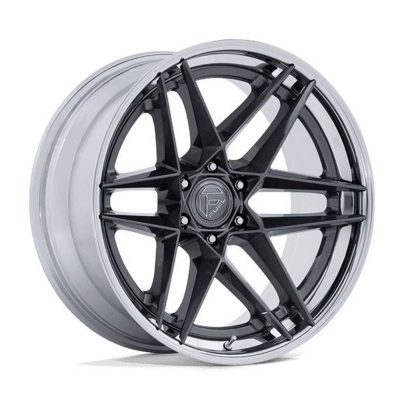 Fuel Off-Road - Flight - 20in, Fusion Forged, Gloss Gunmetal W/ Chrome Lip, 20X9, 6X135, 1mm, 194933439430, SAEJ2530