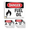 thumbnail image 1 of Fuel Oil OSHA Danger Vinyl Decal Label 5 Inch x 3.5 Inch - 10 Pack, 1 of 6