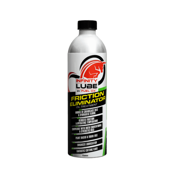 Fuel Ox Infinity Lube Friction Eliminator - Premium Oil Additive - Lubricates, Conditions, & Hardens Metal - Reduces Friction Wear & Operating Temperature - 10oz