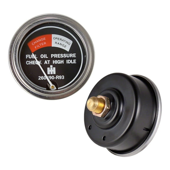 Fuel Pressure Gauge (80 PSI) (Screw-In Type) Fits International Tractor 260390R94 263791R92