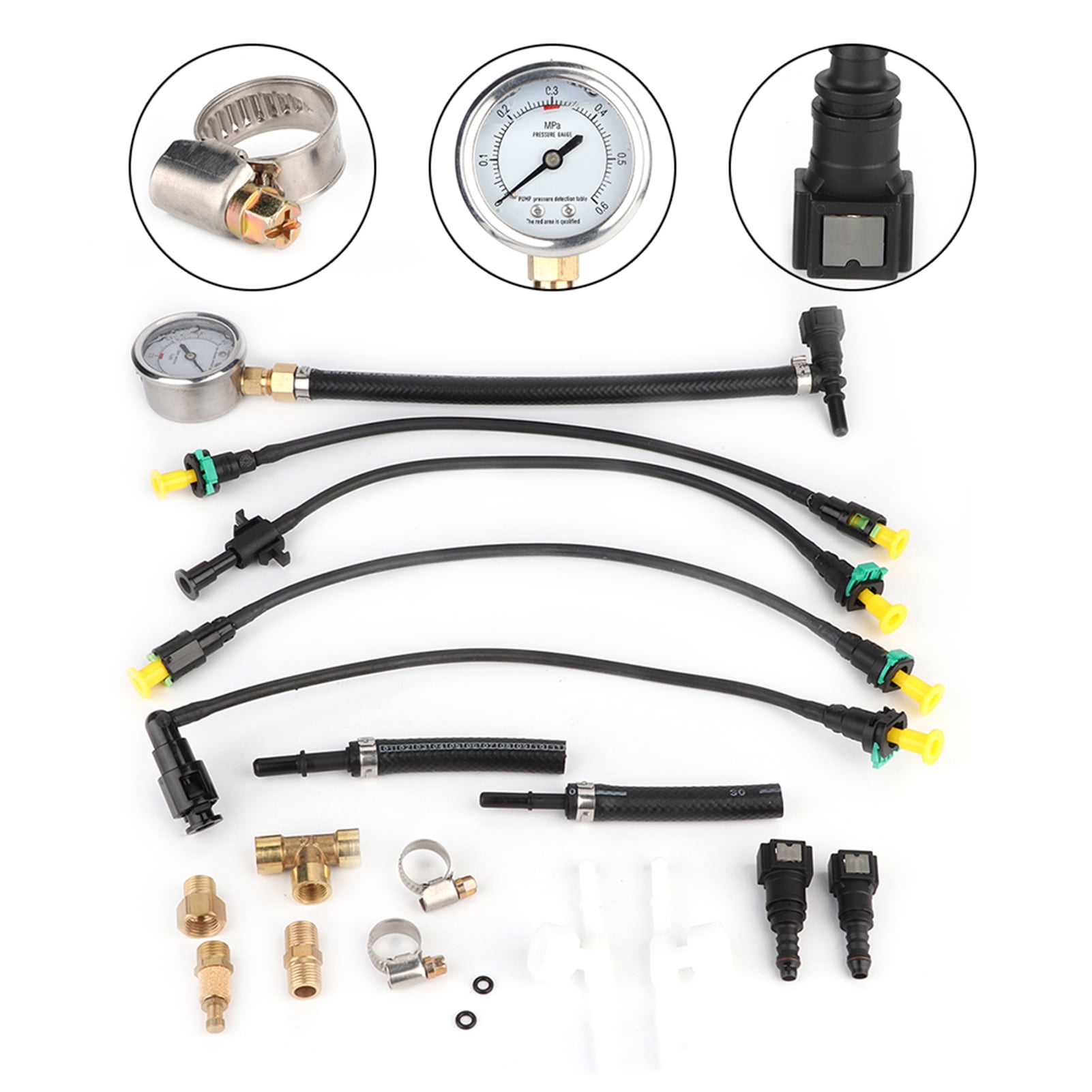 Fuel Pressure Gauge, Universal Fuel Pressure Gauge Meter Fuel Supply