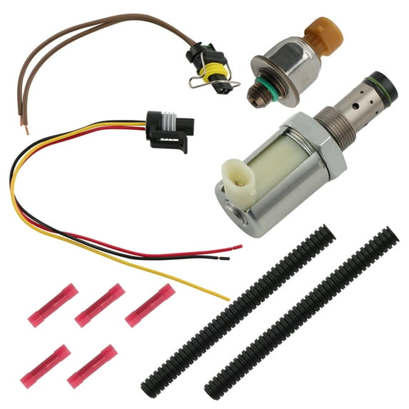 Fuel Pressure Regulator IPR and ICP Sensor Kit for Ford 6.0L Powerstroke 2003-2010 F250 F350 F450 Super Duty Excursion E350 Diesel Engine Replacement Set 4C3Z9F838AB