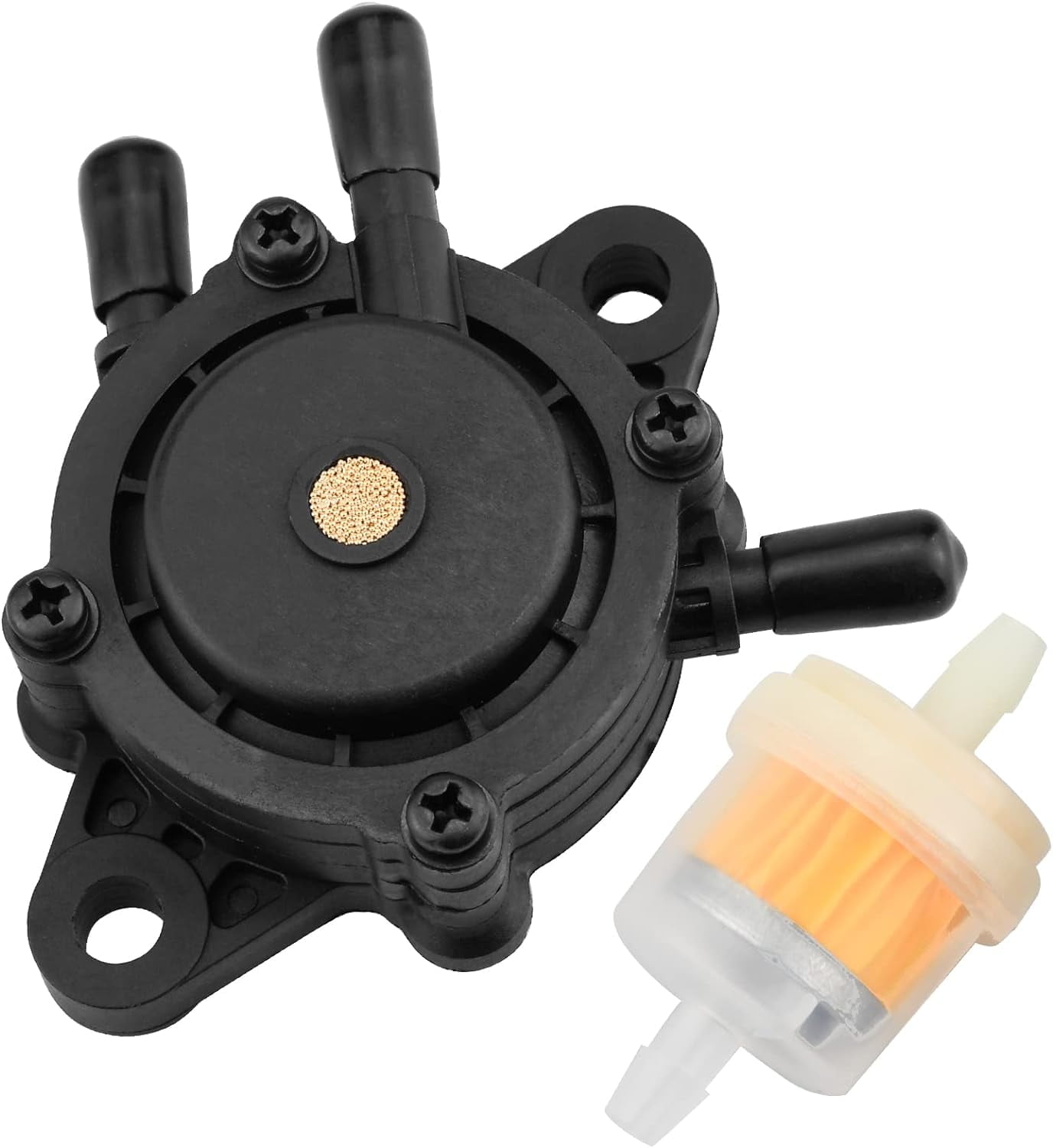 Fuel Pump for Kohler, Vacuum Fuel Pump with Fuel Filter for Kohler 17HP-25 HP Briggs and Stratton John Deere Honda Yamaha Small Engine Lawn Mower Tractor