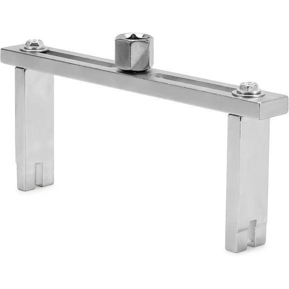 Fuel Pump Removal Tool, Adjustable Double Contact Fuel Pump Lock Ring Tool with 3/8 to 1/2 Drive Compatible with BMW,Mercedes-Benz,Volkswagen,Audi Fuel Tank Lids Removal/Installation