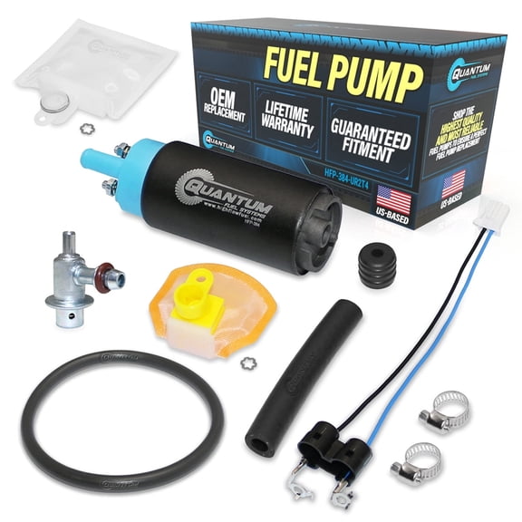 Fuel Pump w/ Strainer, Fuel Pressure Regulator & Tank Seal for 2003-2007 Suzuki SV650, 2002-2007 Suzuki GSX1400 & More - OEM Replacement, HFP-384-UR2T4 | QFS