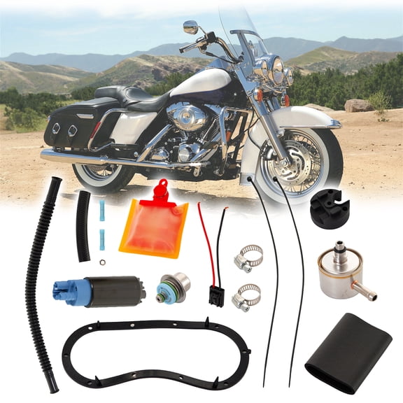 Fuel Pump with Regulator & Seal for 2002-2007 Harley-Davidson Road King, Road Glide, Electra Glide