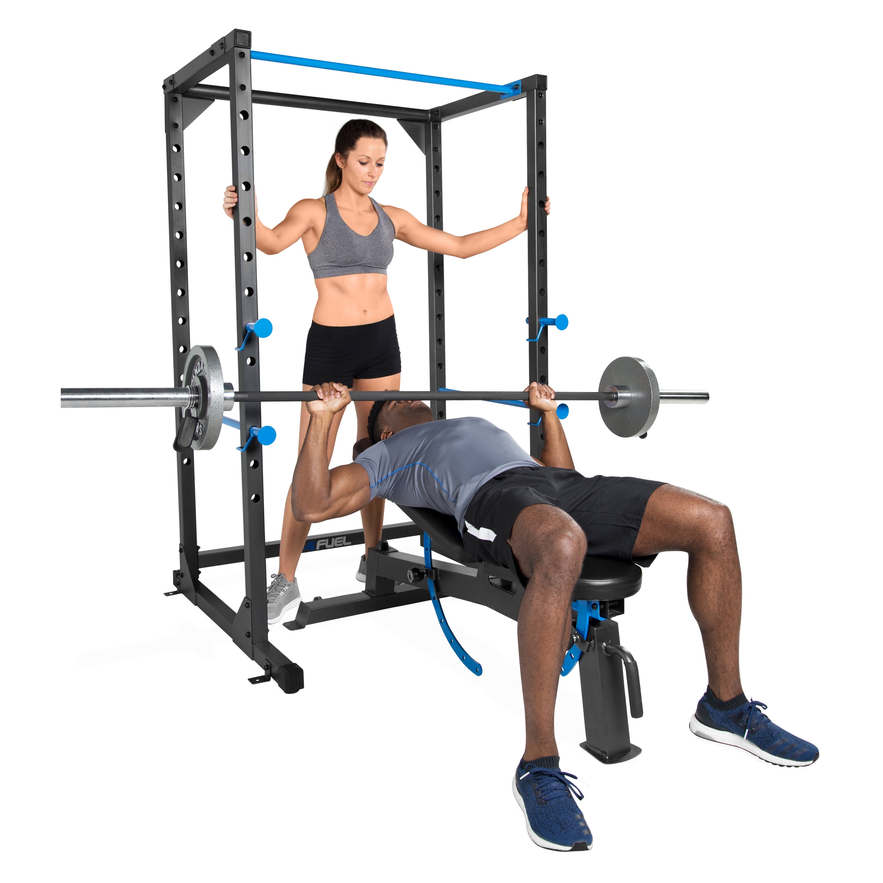 Fuel Pureformance 6 -Foot Adjustable Full Cage Power Rack, Black