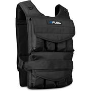 Fuel Pureformance Adjustable Weighted Fitness Training Vest, 40 lbs 16 2.5 lb Removable Weight Pouches