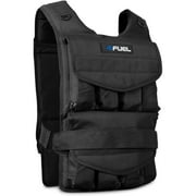 Fuel Pureformance Adjustable Weighted Fitness Training Vest, 60 lbs 15 4 lb Removable Weight Pouches
