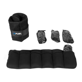 Fuel Pureformance Unisex Adjustable Wrist/Ankle Weights, 2.5-Pound Pair (5lb Total - 6 Removable Weight Packs)