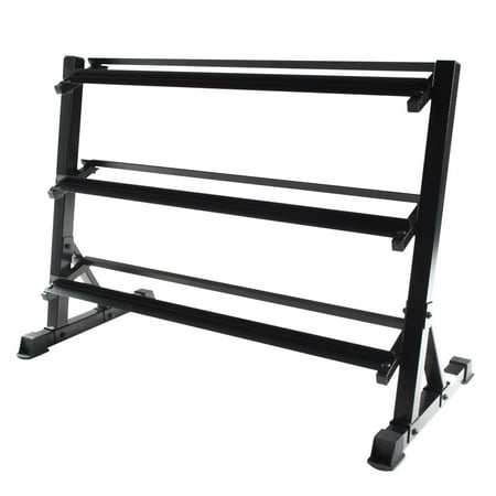 Fuel Pureformance by CAP 51in. 3-tiered Dumbbell Storage Rack, Black