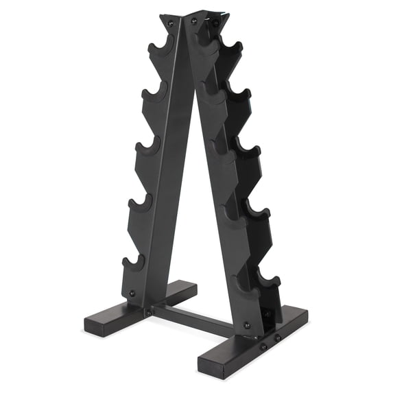 Fuel Pureformance by CAP A-Frame Dumbbell Rack for Home Gym, 5-Tier Hex Dumbbell Storage Rack, 200 lb Capacity