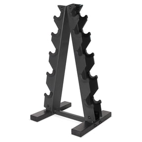 Fuel Pureformance by CAP A-Frame Dumbbell Rack for Home Gym, 5-Tier Hex Dumbbell Storage Rack, 200 lb Capacity