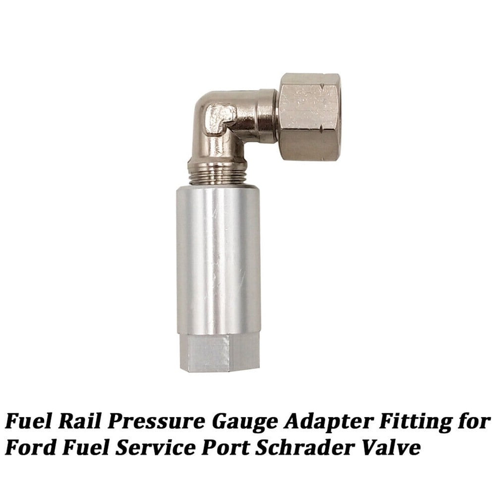 Fuel Rail Pressure Gauge Adapter Kit to For Ford Service Port Valve Adapter