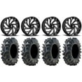 thumbnail image 1 of Fuel Reaction 18" Wheels Black 34" Terminator Tires Sportsman RZR Ranger, 1 of 4