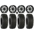 thumbnail image 1 of Fuel Reaction 18" Wheels Black 35" XC450 Tires Polaris RZR XP 1000 / PRO XP / Ranger XP 900/1000, 1 of 4
