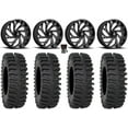thumbnail image 1 of Fuel Reaction 18" Wheels Black 37" XT400 Tires Sportsman RZR Ranger, 1 of 4