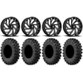 thumbnail image 1 of Fuel Reaction 18" Wheels Black 40" MotoRavage XL Tires Polaris RZR XP 1000 / PRO XP / Ranger XP 900/1000, 1 of 4