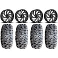 thumbnail image 1 of Fuel Reaction 20" Wheels Black 33" MotoClaw Tires Sportsman RZR Ranger, 1 of 4