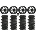 thumbnail image 1 of Fuel Reaction 20" Wheels Black 33" Outlaw Max Tires Sportsman RZR Ranger, 1 of 4
