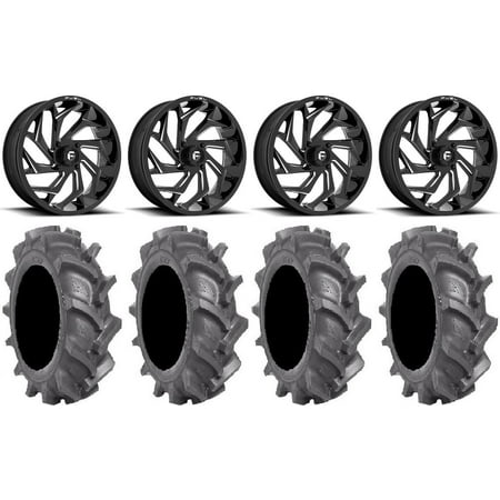 Fuel Reaction 20" Wheels Black 35" BKT AT 171 Tires Sportsman RZR Ranger