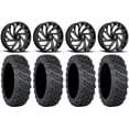 thumbnail image 1 of Fuel Reaction 20" Wheels Black 35" Versa Cross V3 Tires Polaris RZR XP 1000 / PRO XP / Ranger XP 900/1000, 1 of 4