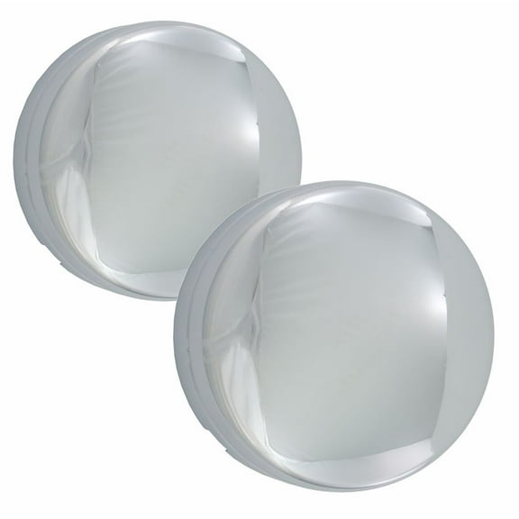 Fuel Rider Set of 2 Chrome ABS Center Caps Compatible with 2003-2010 Dodge Ram 3500, 2011-2020 Ram 3500 Rear Pair Only