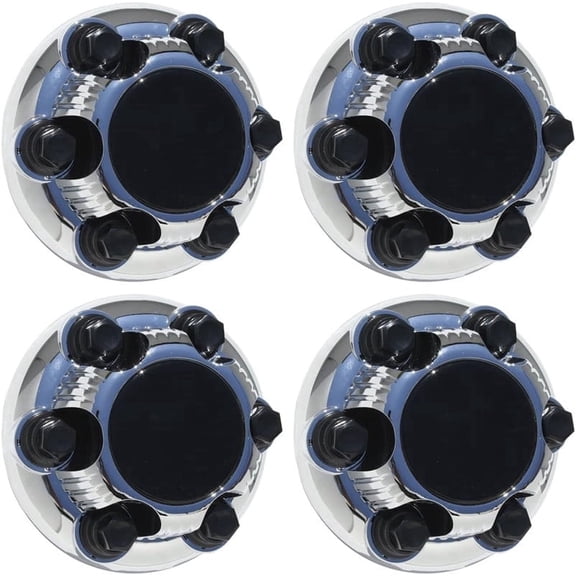 Fuel Rider Set of 4 Chrome ABS Center Caps Compatible with Select Years and Sub Models for Chevrolet; GMC Tahoe, Sonoma, Silverado 1500