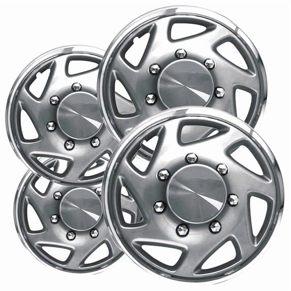 Fuel Rider Set of 4 Semi-Universal 15 inch ABS Snap-On Hubcaps With 7 Slots