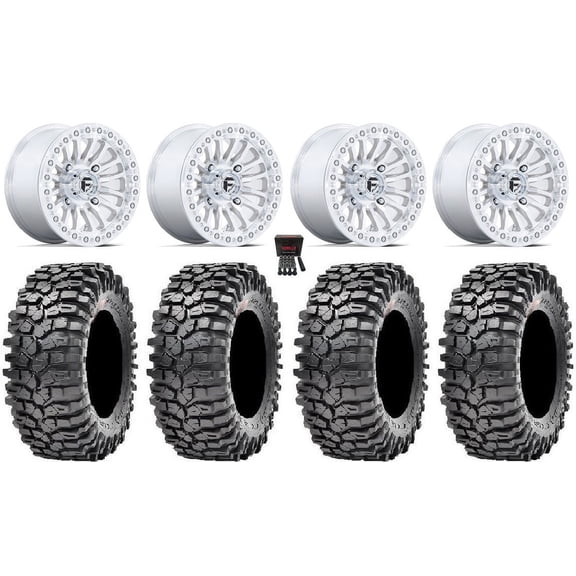 Fuel Rincon Bdlk 15" Wheels Mh 32" Roxxzilla 396 Tires Can-Am Commander Maverick Renegade Outlander Defender