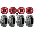 thumbnail image 1 of Fuel Rincon Bdlk 15" Wheels Red 27" Ceros Tires Sportsman 550 850 1000, 1 of 4