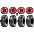 thumbnail image 1 of Fuel Rincon Bdlk 15" Wheels Red 30" Rampage Tires Kawasaki Mule Pro FXT, 1 of 4