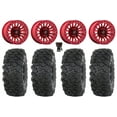 thumbnail image 1 of Fuel Rincon Bdlk 15" Wheels Red 32" Roctane T4 Tires Sportsman RZR Ranger, 1 of 4