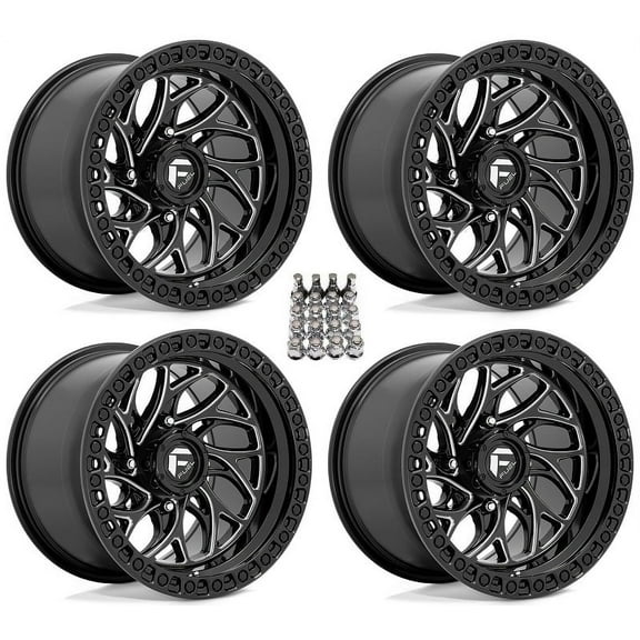 Fuel Runner 15" ATV Wheels Black 15" Can-Am Commander Maverick Renegade Outlander Defender