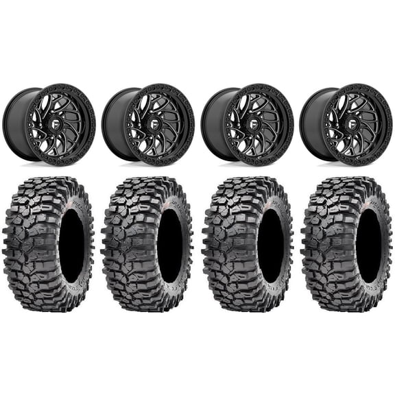 Fuel Runner 15" Wheels Bk 35" Roxxzilla Tires Polaris RZR XP 1000 / PRO XP / Ranger XP 900/1000