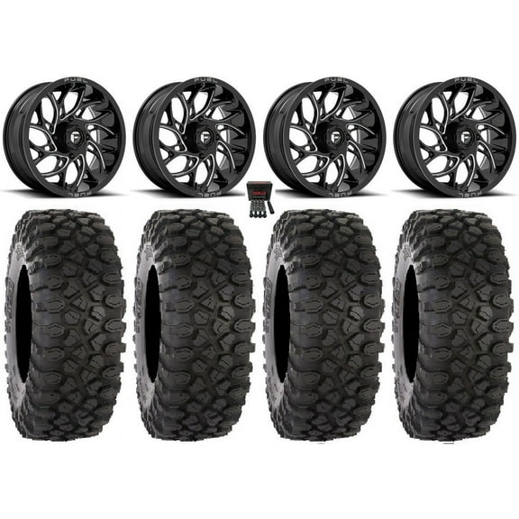 Fuel Runner 18" Wheels Black 35" XC450 Tires Polaris RZR XP 1000 / PRO XP / Ranger XP 900/1000