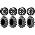 thumbnail image 1 of Fuel Runner 18" Wheels Black 35x9.5 (8ply) BKT 171 Tires Sportsman RZR Ranger, 1 of 4