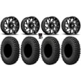 thumbnail image 1 of Fuel Runner 18" Wheels Black 37" MotoCrusher Tires Sportsman RZR Ranger, 1 of 4