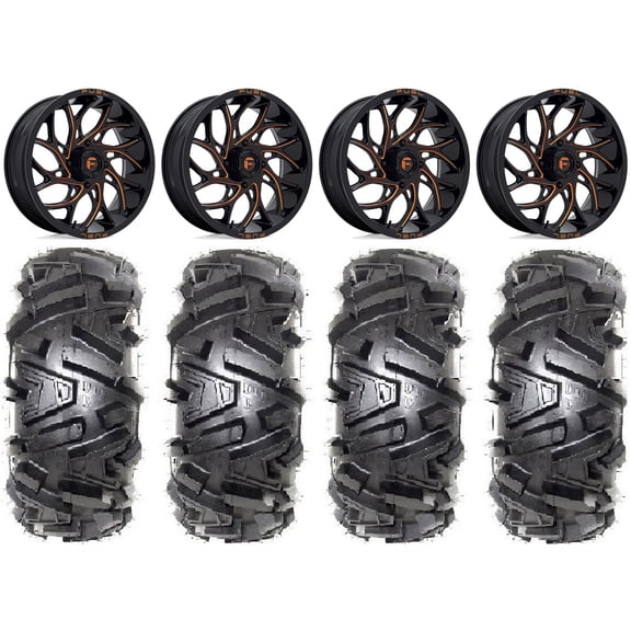Fuel Runner 18" Wheels Orange 32" Moto MTC Tires Polaris RZR XP 1000 / PRO XP / Ranger XP 900/1000