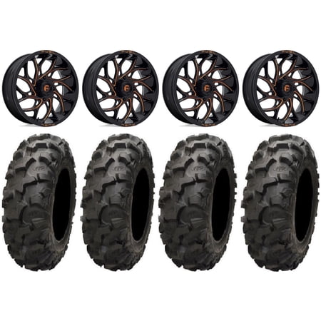 Fuel Runner 18" Wheels Orange 34" Blackwater Tires Sportsman RZR Ranger
