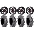 thumbnail image 1 of Fuel Runner 18" Wheels Red 35" BKT AT 171 Tires Can-Am Maverick X3 / Honda Pioneer 1000 / Talon, 1 of 4