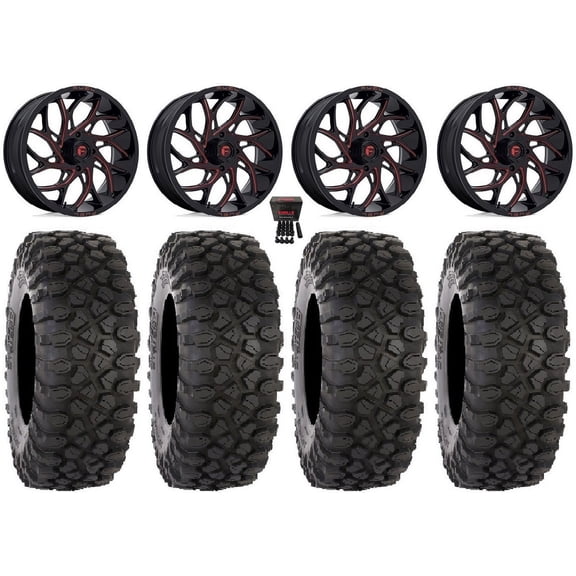 Fuel Runner 18" Wheels Red 35" XC450 Tires Polaris RZR XP 1000 / PRO XP / Ranger XP 900/1000